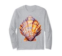 Aquarelle Conque Coquille Marine Life Art Manche Longue