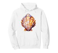 Aquarelle Conque Coquille Marine Life Art Sweat à Capuche