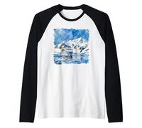 Aquarelle de Bateau de croisière en Antarctique Manche Raglan