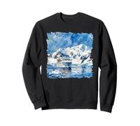 Aquarelle de Bateau de croisière en Antarctique Sweatshirt
