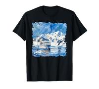 Aquarelle de Bateau de croisière en Antarctique T-Shirt