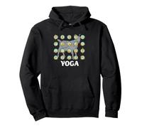 Aquarelle de méditation Namaste Art Yogi Motif chèvre Yoga Sweat à Capuche