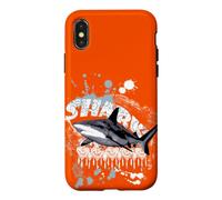 Aquarelle de Requin : Art dessiné à la Main pour Les Amateurs de Requins Coque pour iPhone X/XS
