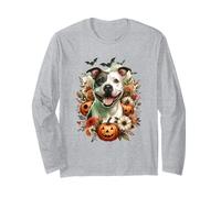 Aquarelle d'halloween American Staffordshire Terrier Manche Longue