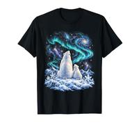 Aquarelle d'hiver, Aurore boréale, Ours Polaire T-Shirt