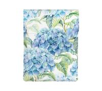 Aquarelle d'hortensia imprimée,Housse en Cuir synthétique pour Ordinateur Portable, Sacoche pour Ordinateur Portable, Sacoche pour Tablette
