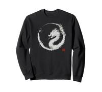 Aquarelle Dragon Enso Circle - Art Minimaliste Japonais Sweatshirt