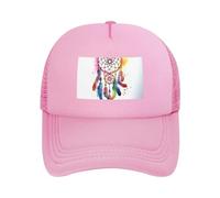 Aquarelle Dream Catcher Casquette de baseball en maille pour homme et femme, chapeau de golf respirant à séchage rapide, Rose, One Size-X-Large