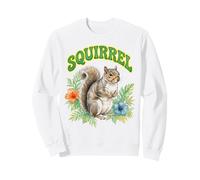 Aquarelle écureuil Floral écureuil bohémien Sweatshirt