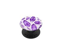 Aquarelle en Cristal Violet et Blanc pour Filles PopSockets PopGrip Adhésif