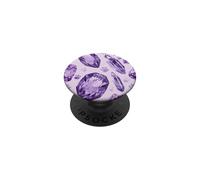 Aquarelle en Cristal Violet Pastel pour Filles avec Pattes de Chat Mignonnes PopSockets PopGrip Adhésif