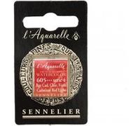 Aquarelle Extra-Fine 1/2 Godet Rouge Cadium Clair Veritable Sennelier G