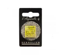 Sennelier Aquarelle extra-fine 1/2 godet vert jaune brillant