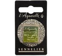 Sennelier Aquarelle demi Pan S1 - Vert Olive (813)