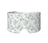 Aquarelle Feuille Florale Verte Eucalyptus Feuilles Rondes Succulentes,Masque pour les yeux bloquant la lumière Cache-yeux et cache-oreilles pour le sommeil