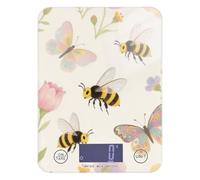 Aquarelle Fleur Abeilles Rose Vert Pâtisserie Nourriture 5 kg/5 g avec 4 unités pour rôtir cétogène préparation des repas (piles non incluses)