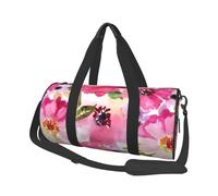 Aquarelle Fleurs Rose Fuchsia, Sac de Voyage de Grande capacité, Sac à Main Rond, Sac de Voyage de Sport, fourre-Tout, Sac de Fitness