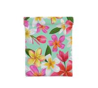 Aquarelle Fleurs Tropicales Plumeria Floral, Sac de Rangement pour Femmes, Portefeuille supérieur à Presser, Petit Porte-Monnaie, Pochette de Changement