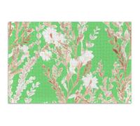 Aquarelle Floral Vert Puzzles Adulte 1000 Pièces Puzzle Amusant Jeu Cadeaux Difficile Famille Puzzle Fine Art Painting, 75 x 50 cm