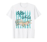 Aquarelle Florale After While Alligator T-Shirt