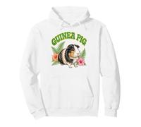 Aquarelle Florale bohémienne Cochon d'Inde Sweat à Capuche