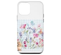 Aquarelle florale botanique lapin et bourdonnement pour femme Coque pour iPhone 12 mini