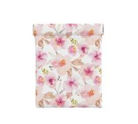 Aquarelle Florale Rose Et Violette, Sac de Rangement pour Femmes, Portefeuille supérieur à Presser, Petit Porte-Monnaie, Pochette de Changement