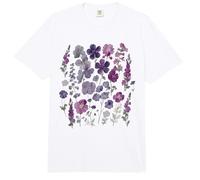 Aquarelle Florale Violette Fleurs Sauvages esthétiques botaniques Comfort Colors Adult Heavyweight T-Shirt