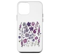 Aquarelle Florale Violette Fleurs Sauvages esthétiques botaniques Coque pour iPhone 12 Mini