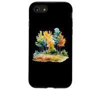 Aquarelle forêt d'automne Coque pour iPhone SE (2020) / 7/8