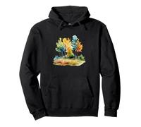 Aquarelle forêt d'automne Sweat à Capuche