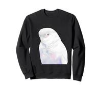 Aquarelle Goffin's Cacatoo Soft Pastel Oiseau Illustration Sweatshirt