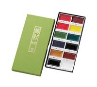 Aquarelle Japonaise Gansai Tambi : Set De 12 Couleur