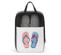 Aquarelle Jolie paire de tongs Sac à chaussures pour Voyage Usage quotidien Sac de rangement anti-poussière Sac de rangement pour chaussures de golf