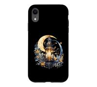 Aquarelle Lanterne Croissant de Lune Art Céleste Coque pour iPhone XR