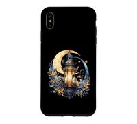 Aquarelle Lanterne Croissant de Lune Art Céleste Coque pour iPhone XS Max