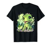 Aquarelle Lime Dino Art Lime Fruit Dinosaur Lover T-Shirt