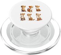 Aquarelle ludique, Motif Chat Sauvage PopSockets PopGrip pour MagSafe