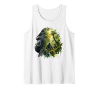 Aquarelle Majestic Gorilla Jungle Family Débardeur