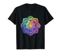 Aquarelle Mandala sacré Fractal Geometry Art Good Vibe T-Shirt