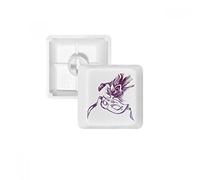 Aquarelle Masque Joyeux Carnaval de Venise PBT Keycaps pour Clavier mécanique Blanc OEM sans Marquage d'impression R1 Multicolore