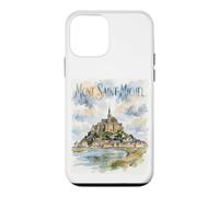 Aquarelle Mont Saint-Michel France Coque pour iPhone 12 Mini