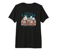 Aquarelle Musée du Louvre T-Shirt Haut de Gamme
