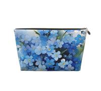 Aquarelle Ne m'oubliez Pas Les Fleurs, Trousse de Maquillage Trousse à cosmétiques Trousse de Toilette de Voyage Portable Pochette de Toilette