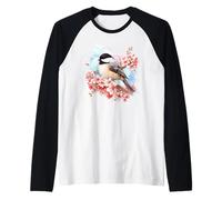 Aquarelle Oiseau Oiseau Floral Observation des Oiseaux Mignon Oiseau Manche Raglan