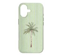 Aquarelle Palmier Vert Clair Cabana Stripes Coque pour iPhone 17