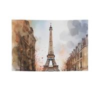 Aquarelle Paris Bannière Décor de fête Drapeau Fête d'anniversaire Photographie Fond Décoration Bannières et Signes Décoration Murale Bannière Fournitures Faveurs 180 x 119 cm