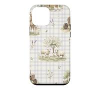 Aquarelle Pastorale Cheval Mouton Tracteur Ferme Coque pour iPhone 12 Mini