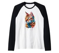 Aquarelle Peinte à l'aquarelle colorée du Bengale Manche Raglan