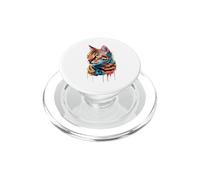 Aquarelle Peinte à l'aquarelle colorée du Bengale PopSockets PopGrip pour MagSafe